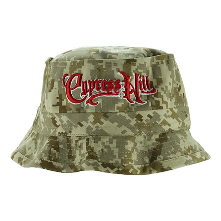 Script Logo Digital Bucket Cap