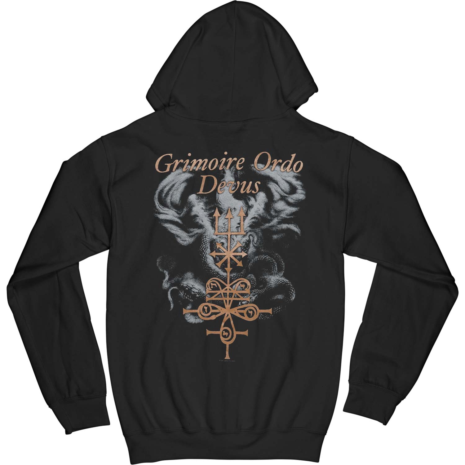 Ondskapt Grimoire Ordo Devus Zippered Hooded Sweatshirt