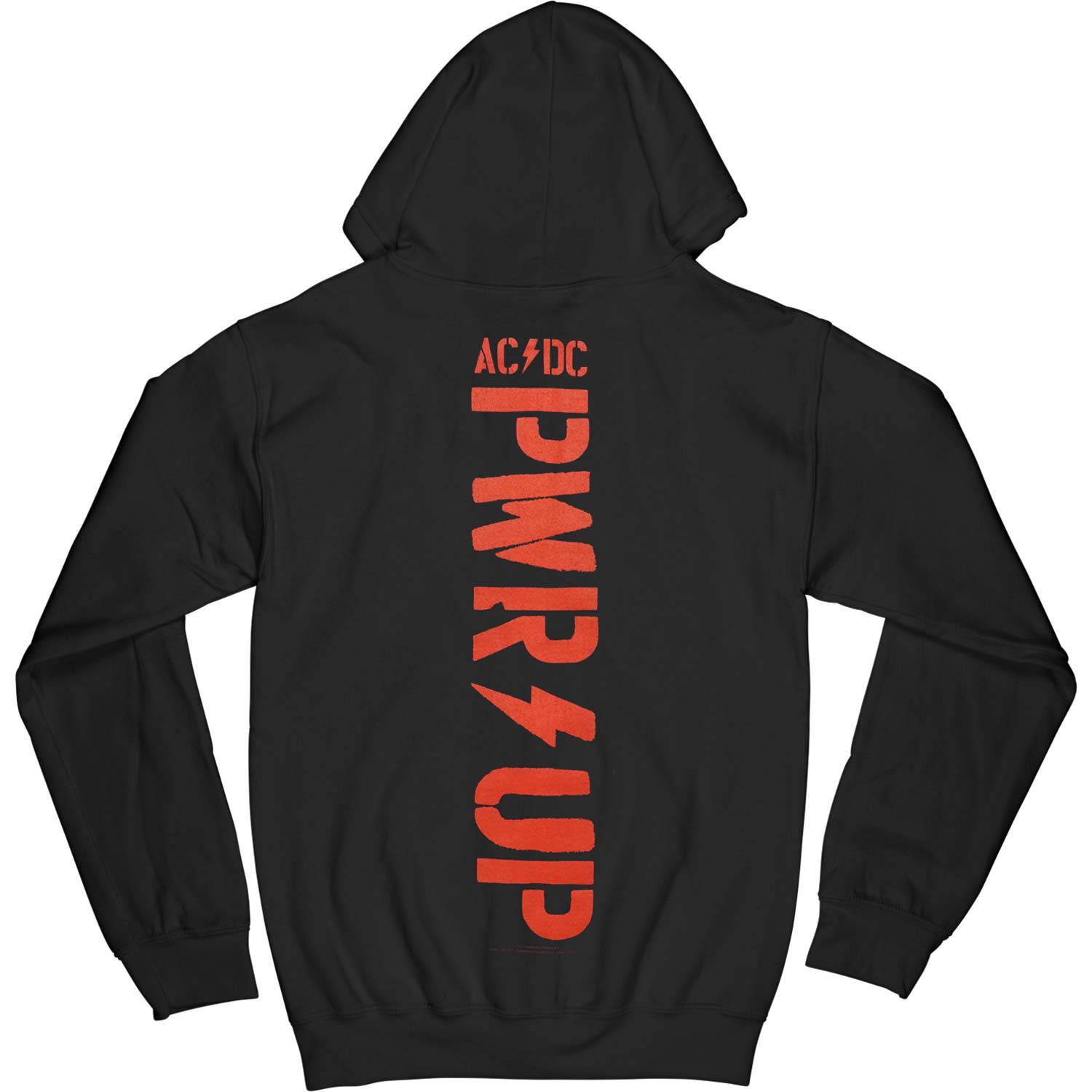 AC/DC PWR UP Cables Zippered Hooded Sweatshirt