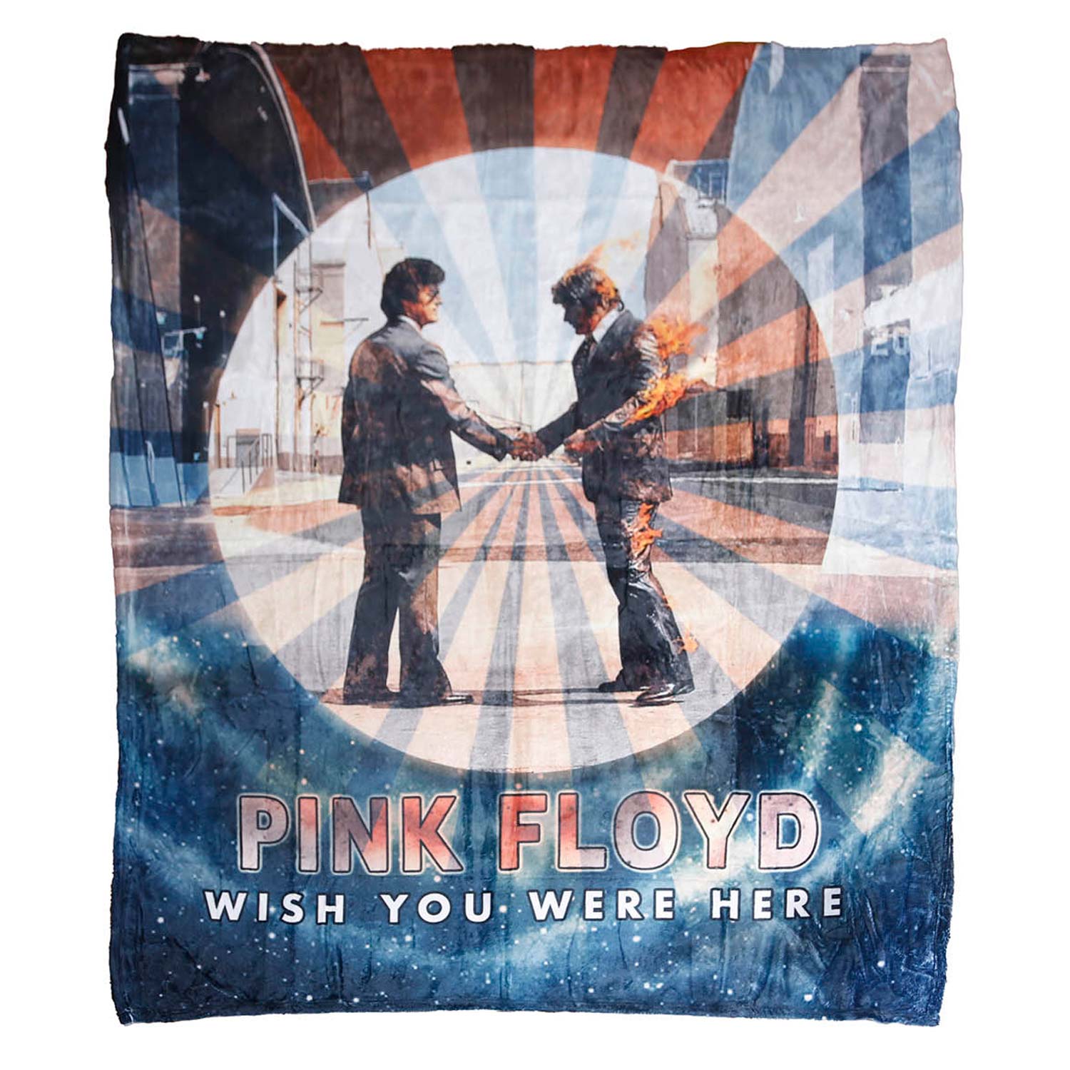 Pink Floyd Wish You Were Here Galaxy Plush Blanket
