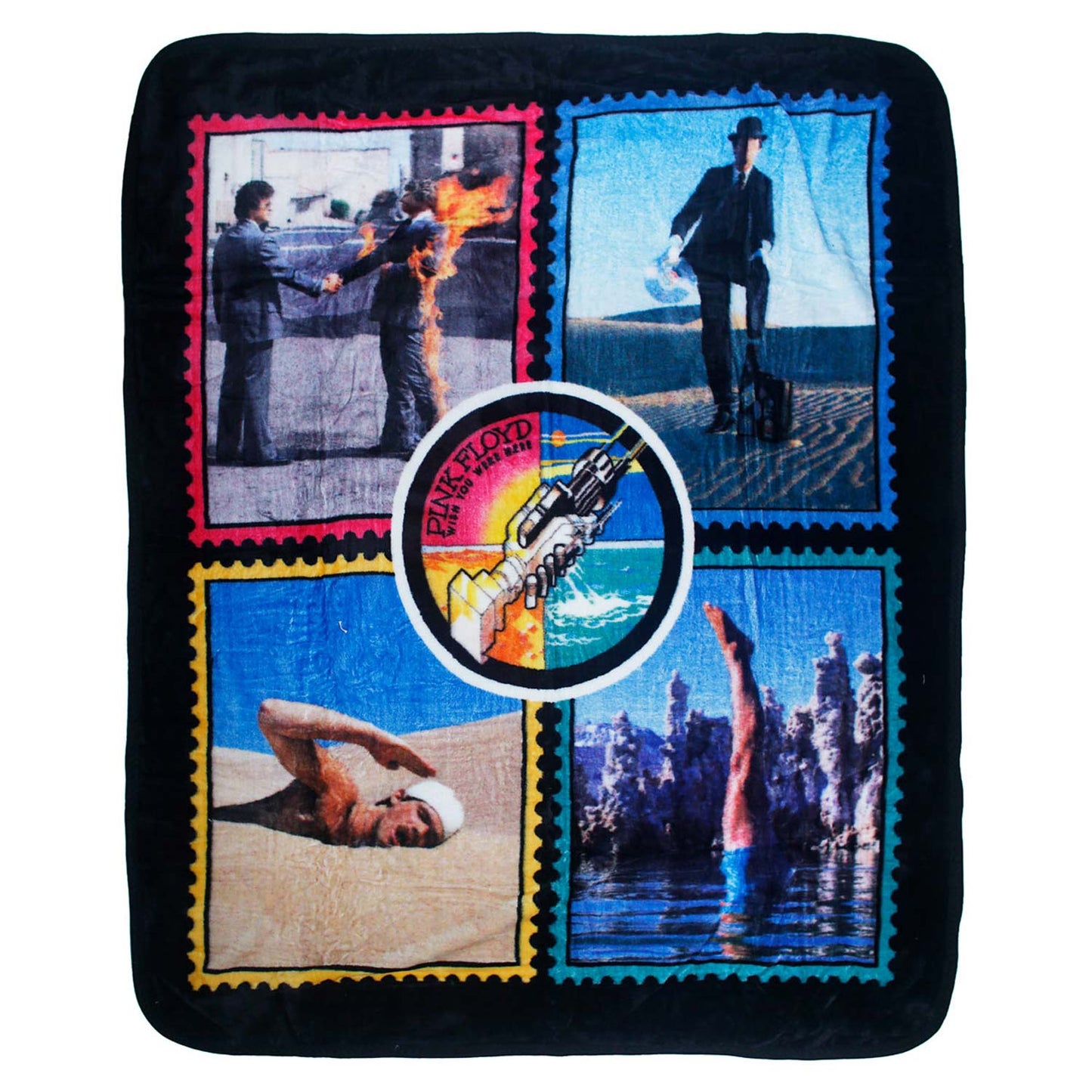 Pink Floyd Wish You Were Here Plush Blanket