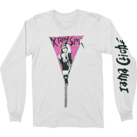 Zipper White Long Sleeve