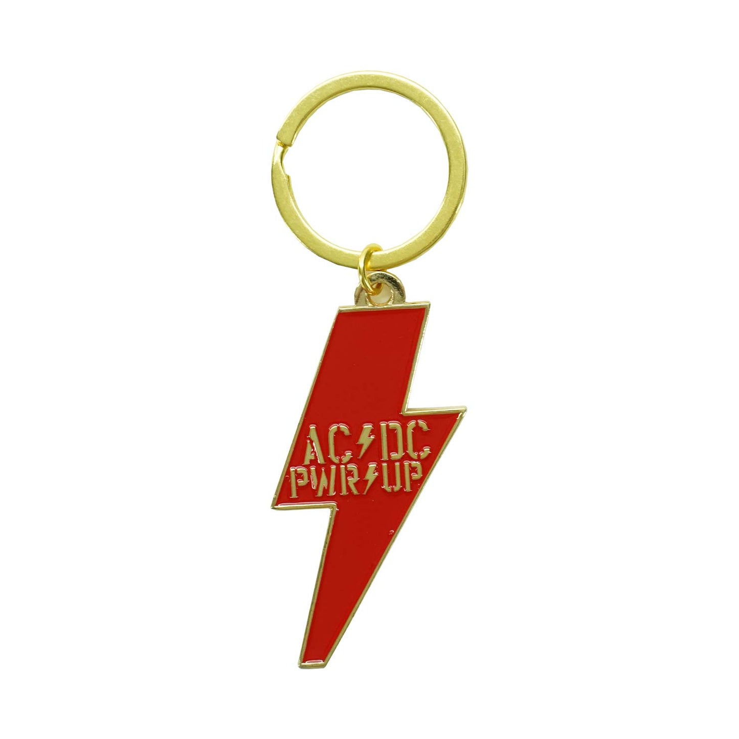 AC/DC PWR UP Bolt Metal Key Chain