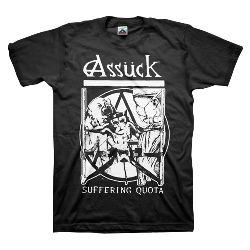 Assuck Suffering Quota * Black T-shirt