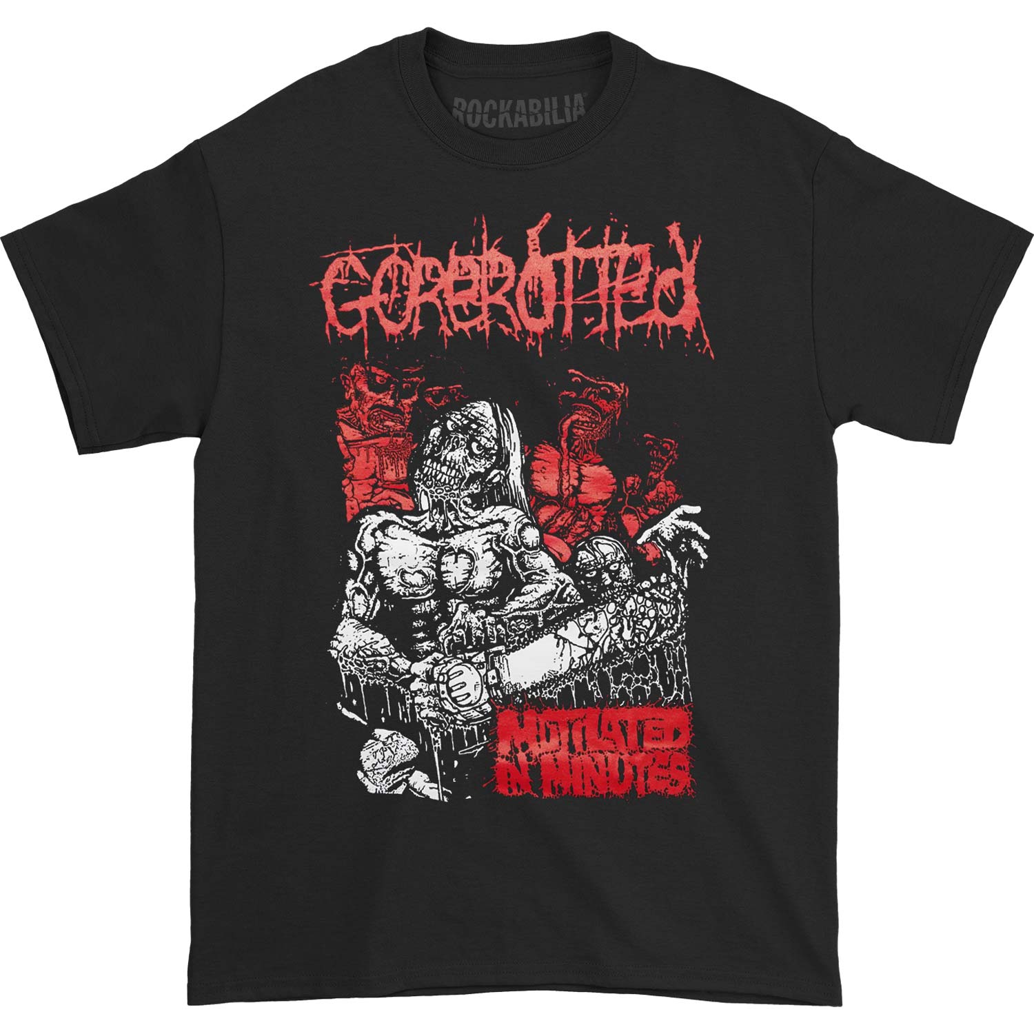 Gorerotted Mutilated Chainsaw Zombie T-shirt