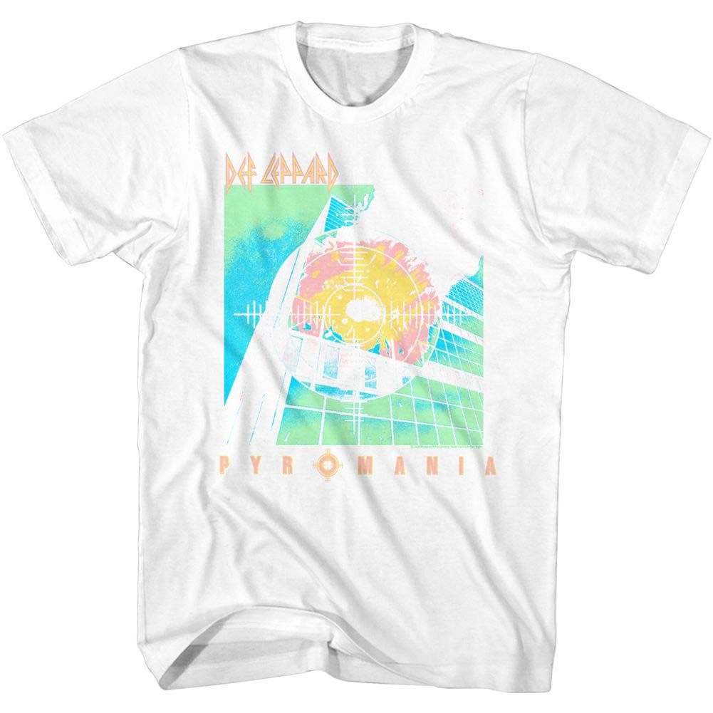 Def Leppard Bright Color Pyro T-shirt