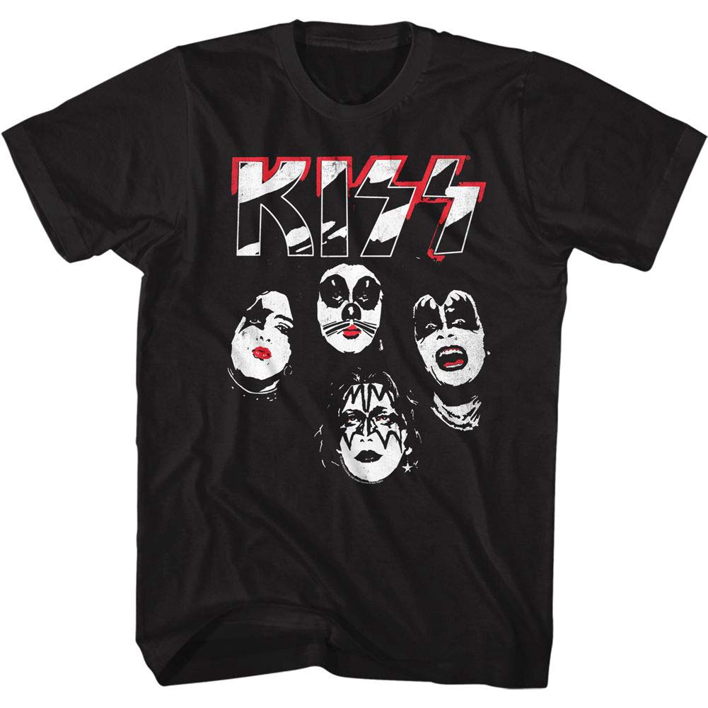 KISS Logo Faces T-shirt