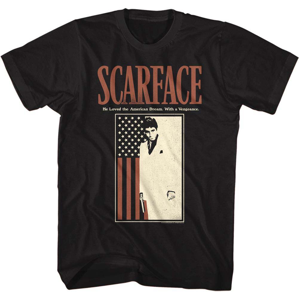 Scarface Scarfacewithflag T-shirt