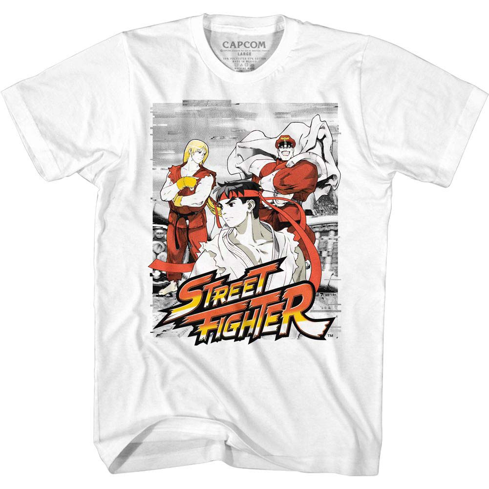 Street Fighter Grainy Background T-shirt