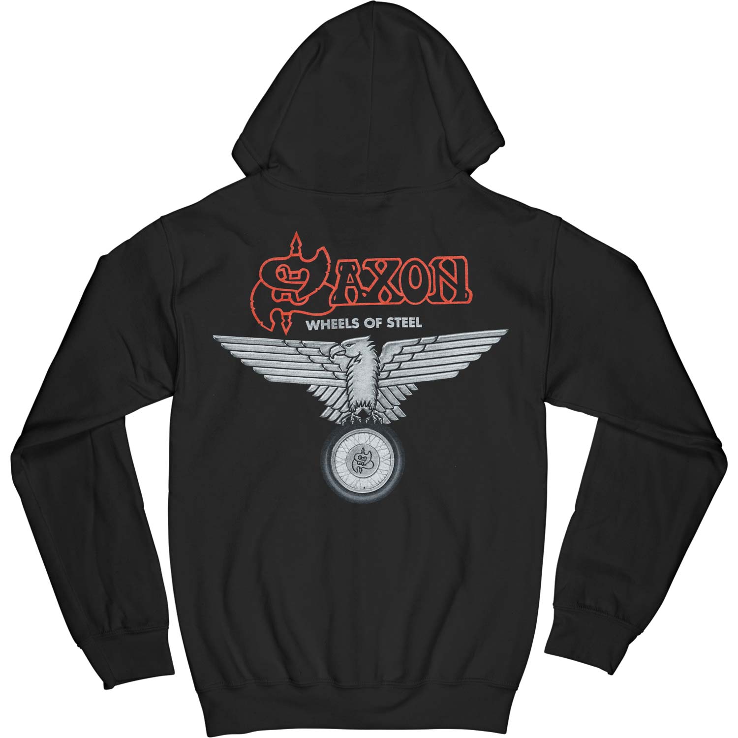 Saxon Wheels Of Steel Zippered Hooded Sweatshirt