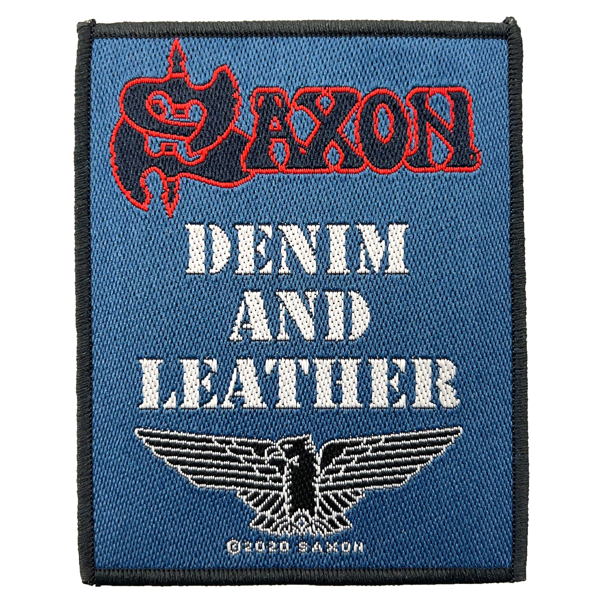 Denim & Leather Woven Patch