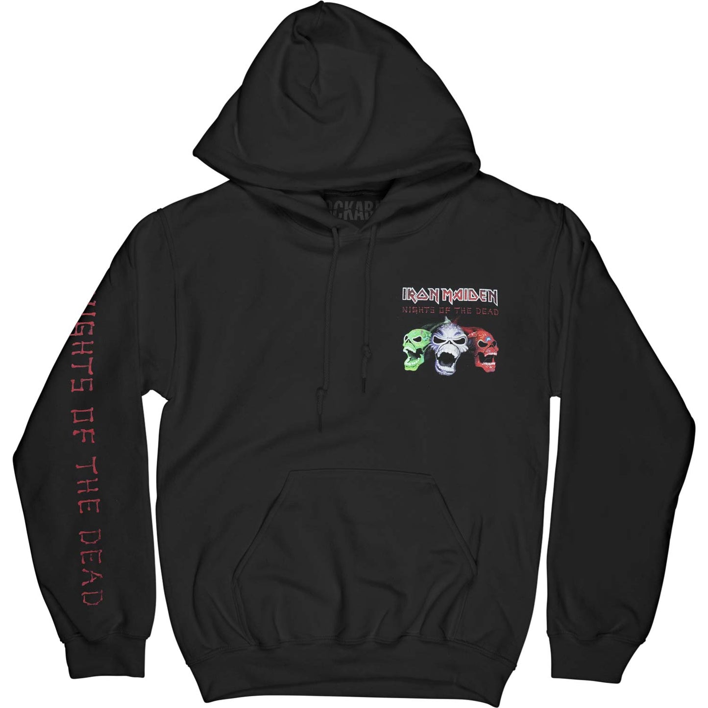 Iron Maiden Nights Of The Dead (Arm & Back Print) Hooded Sweatshirt