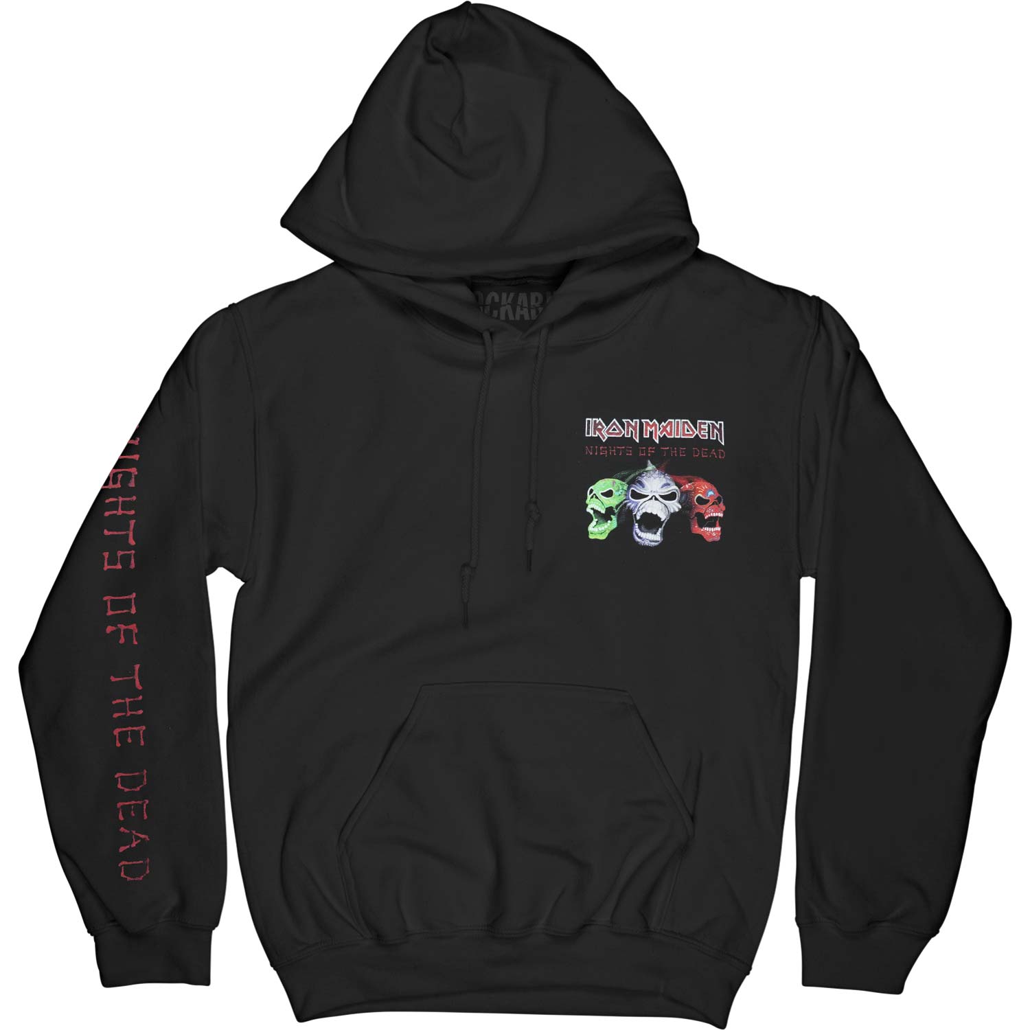 Iron Maiden Nights Of The Dead (Arm & Back Print) Hooded Sweatshirt