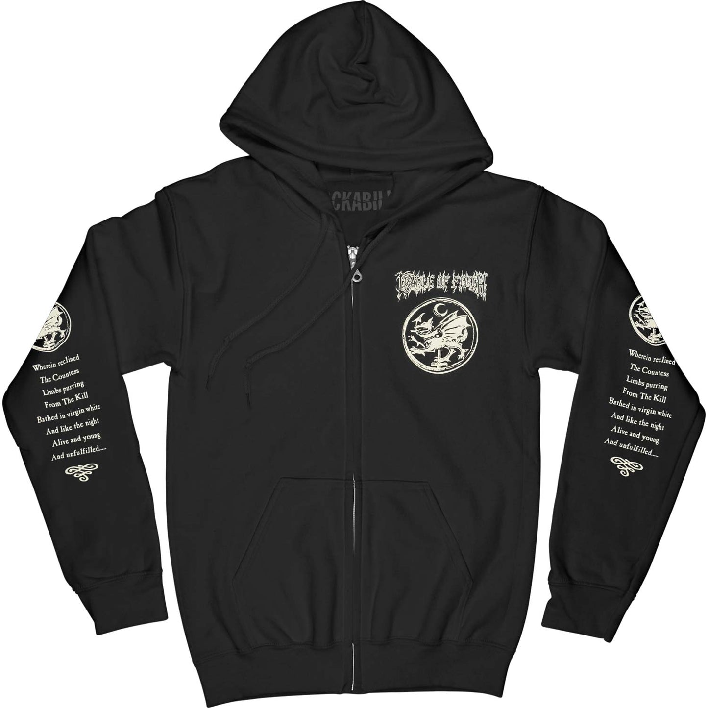 Cruelty And The Beast Zippered Hooded Sweatshirt