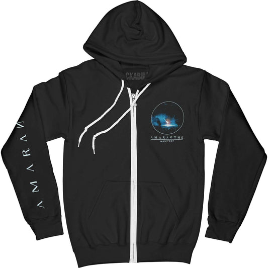 Amaranthe Manifest Zippered Hooded Sweatshirt