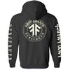 Berserker Zip Hoodie Zippered Hooded Sweatshirt