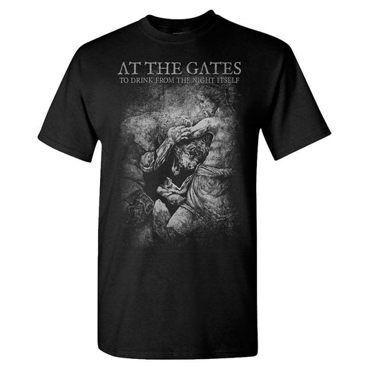 At The Gates Drink From The Night Itself Grey Lion T-shirt