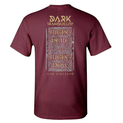 Dark Tranquility Pitiless Right Here Maroon T-shirt