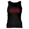 Red Logo Ladies Ribbed Tank Top Junior Top