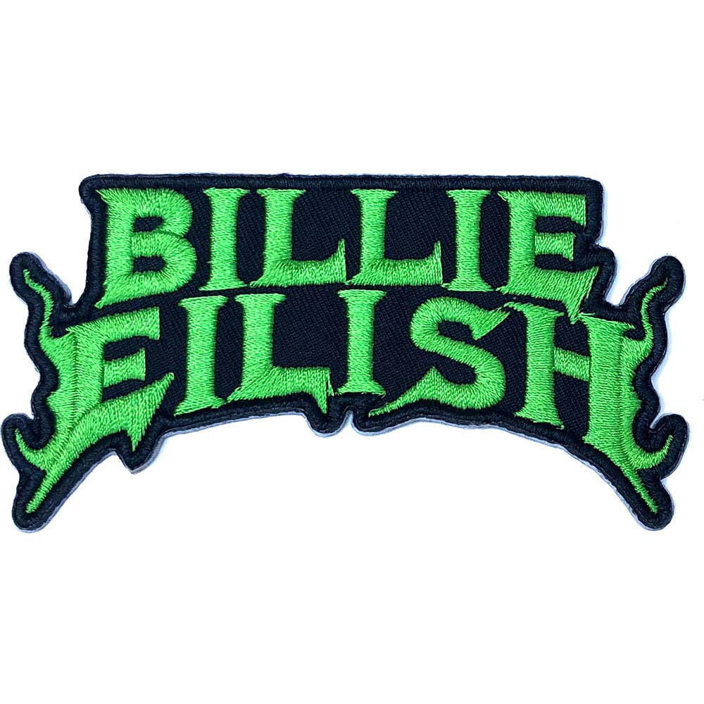 Flame Green Embroidered Patch
