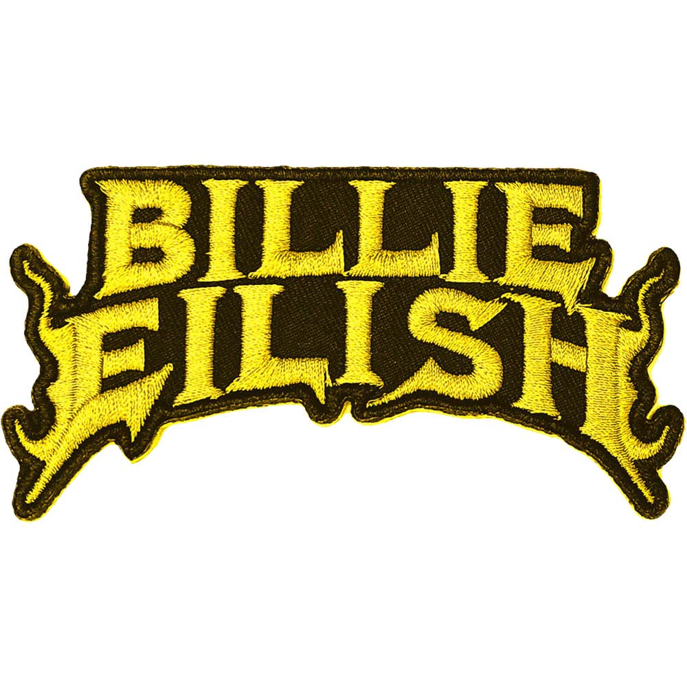 Flame Yellow Embroidered Patch