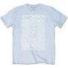 Unknown Pleasures White On Blue Slim Fit T-shirt
