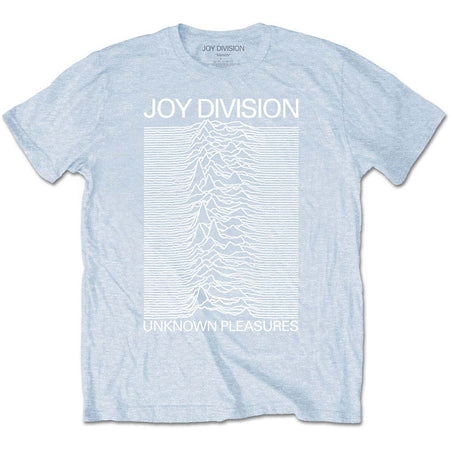 Unknown Pleasures White On Blue Slim Fit T-shirt