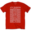 Unknown Pleasures White On Red Slim Fit T-shirt