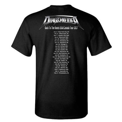 Dirkschneider Flags And Tour Dates 2017 Black T-shirt