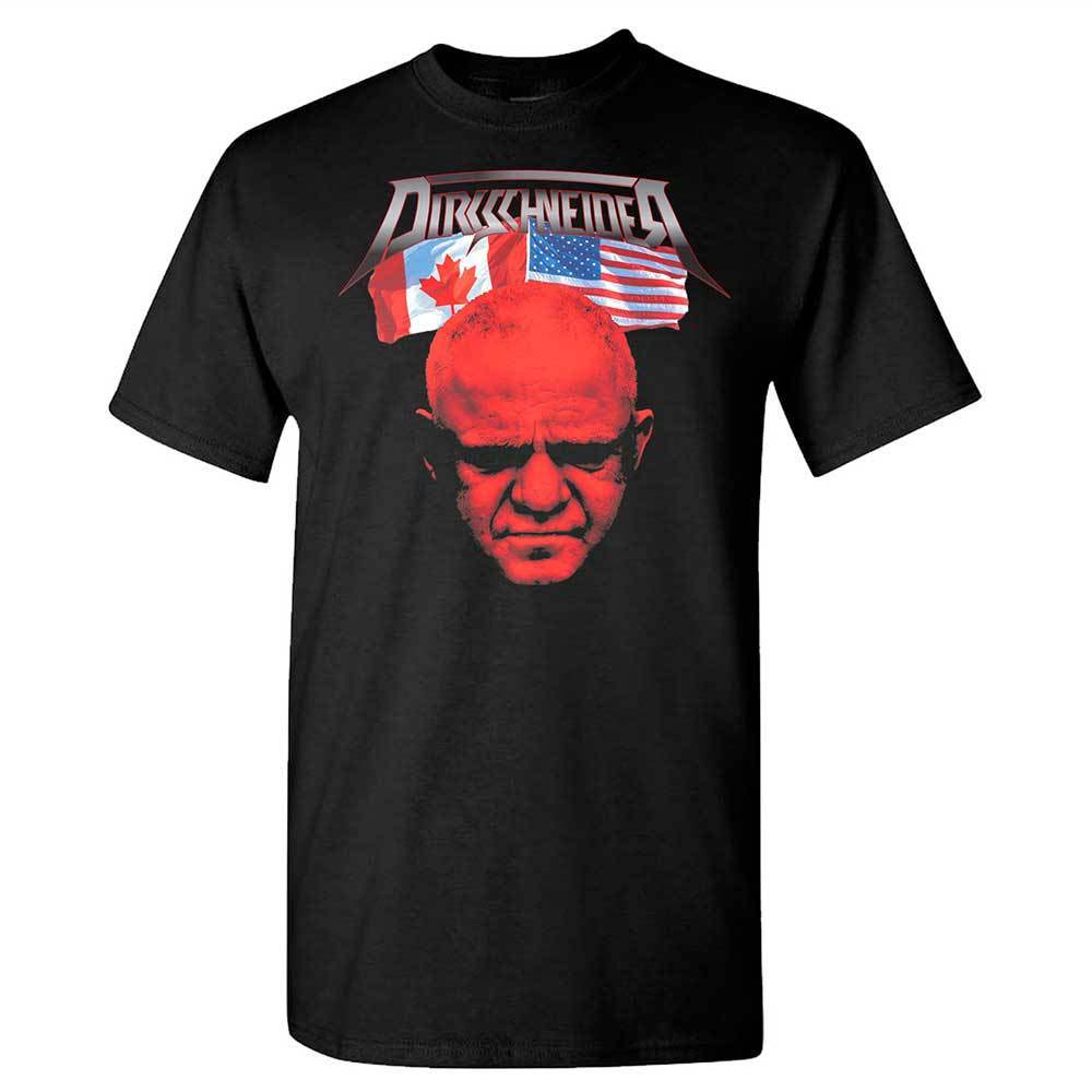 Dirkschneider Flags And Tour Dates 2017 Black T-shirt