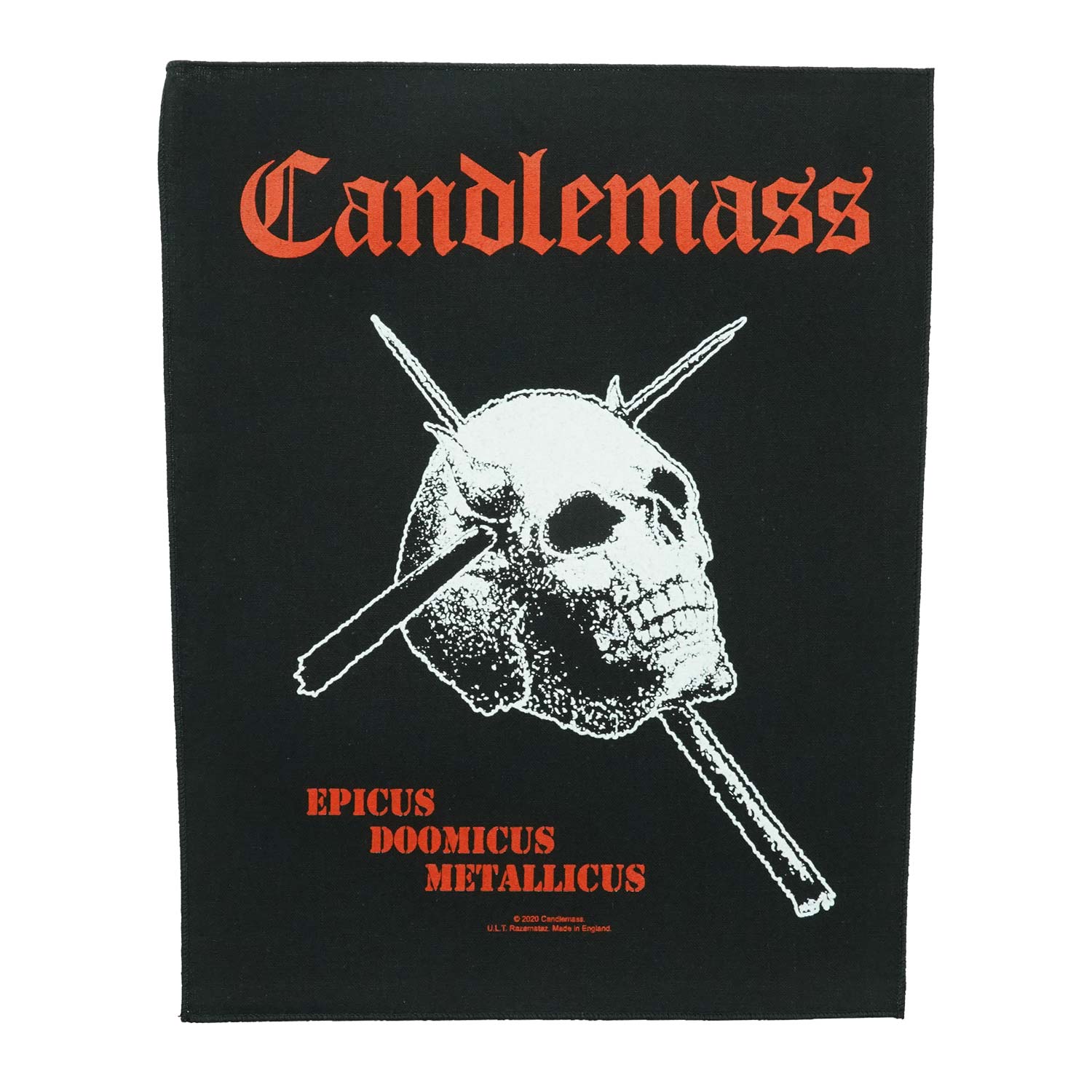Candlemass Epicus Doomicus Metallicus Back Patch