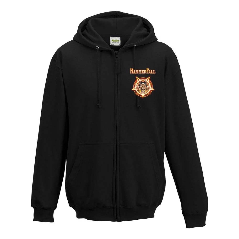 Hammerfall Dominion - Serve In Heaven Zip Hoodie Zippered Hooded Sweatshirt