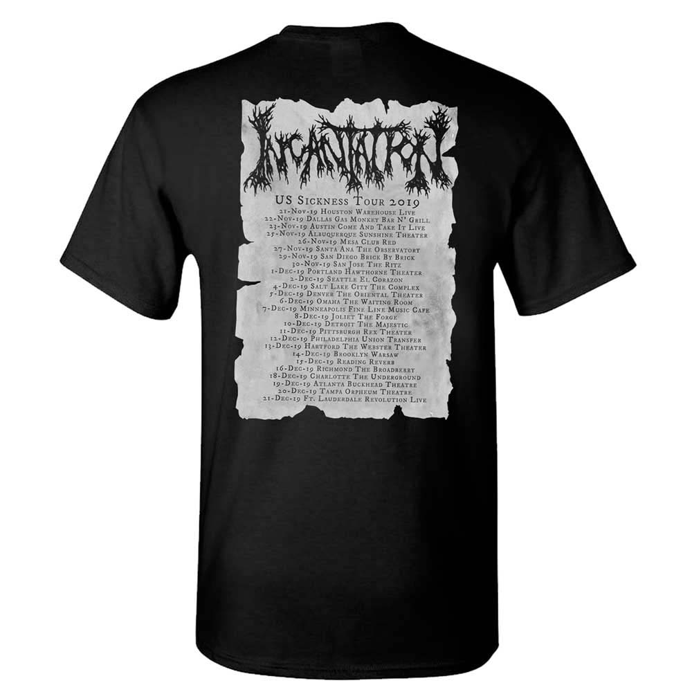 Incantation Nocturnal Kingdom Tour 2019 T-shirt