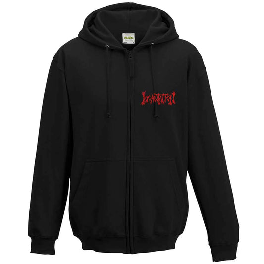 Incantation Triple Swords Zip Hoodie Zippered Hooded Sweatshirt