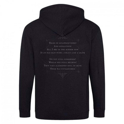 Heart Like A Grave Zip Hoodie Zippered Hooded Sweatshirt