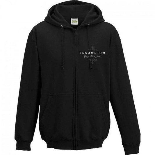 Insomnium Heart Like A Grave Zip Hoodie Zippered Hooded Sweatshirt