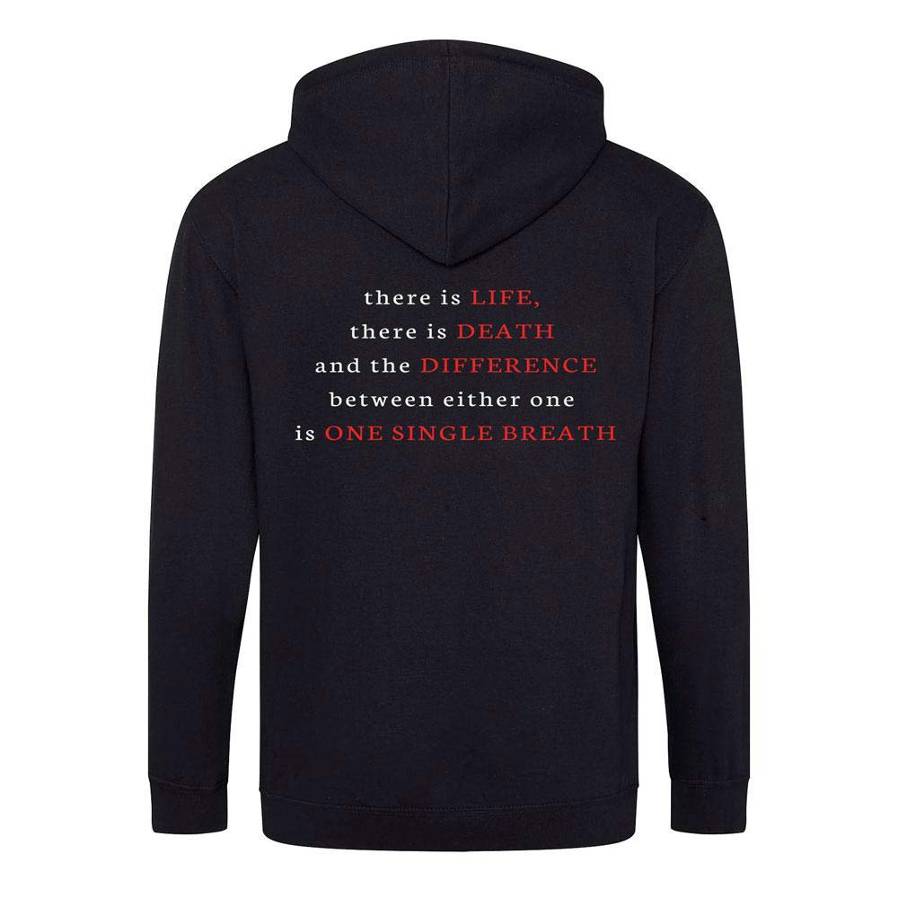 Kings X Fly Logo Single Breath Zip Hoodie Zippered Hooded Sweatshirt