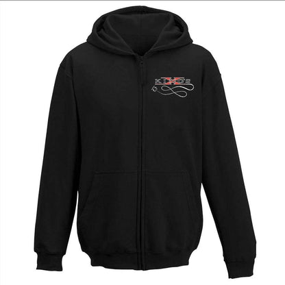 Kings X Fly Logo Single Breath Zip Hoodie Zippered Hooded Sweatshirt