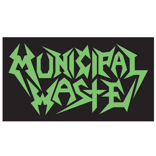 Municipal Waste Green Logo Sticker