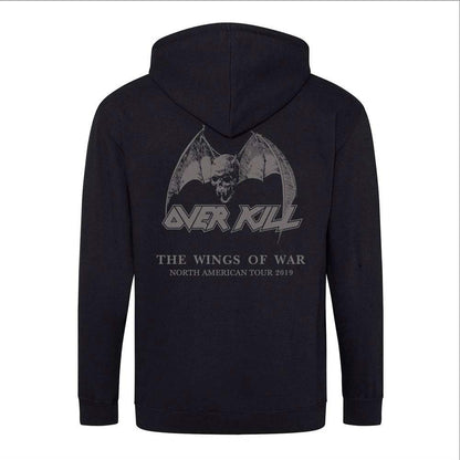 Overkill The Wings Of War Zip Hoodie Zippered Hooded Sweatshirt