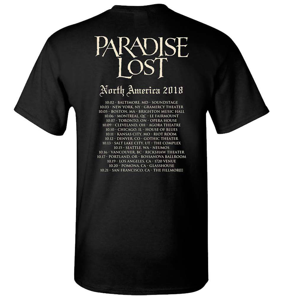 Paradise Lost Medusa 2018 N. America Tour Dates T-shirt