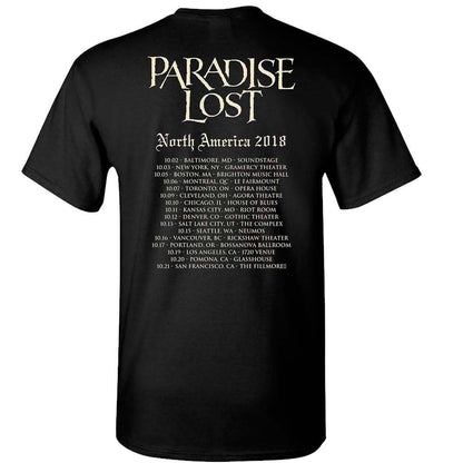 Paradise Lost Medusa 2018 N. America Tour Dates T-shirt
