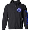 Double Logo Zip Hoodie Zippered Hooded Sweatshirt