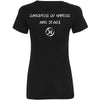 Logo Daughters Of Winter Black Ladies T-shirt Junior Top