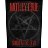 Shout At The Devil Pentagram Back Patch