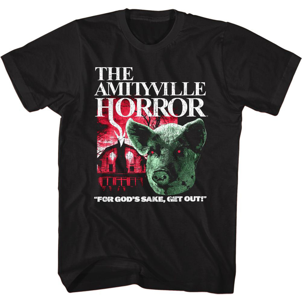 Amityville Horror Pig & House T-shirt 426456 | Rockabilia Merch Store