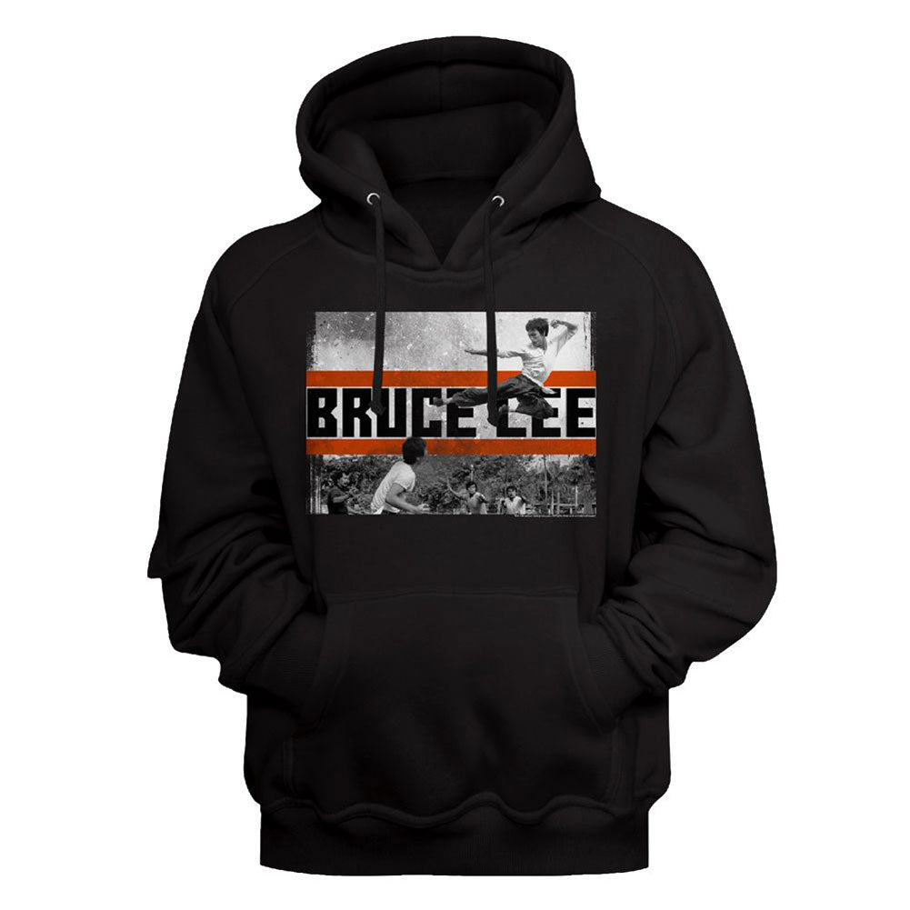 Bruce Lee Fly Kick Hooded Sweatshirt