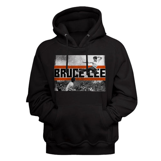 Bruce Lee Fly Kick Hooded Sweatshirt