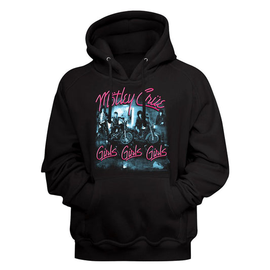 Motley Crue Girls Girls Girls Hooded Sweatshirt