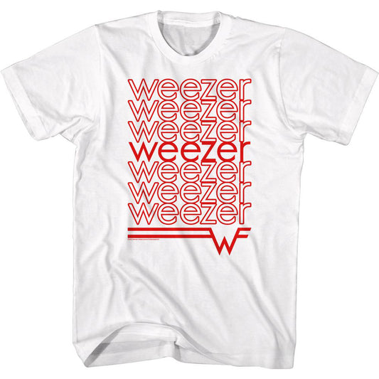 Weezer Weezer Repeating Logo T-shirt